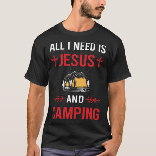 Camiseta Necesito Jesús Campamento de Camping Campista