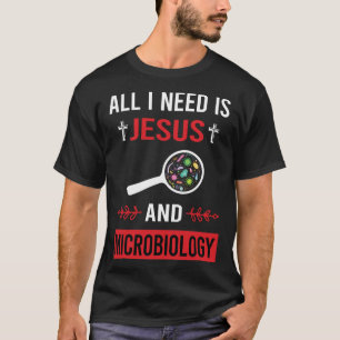 Camiseta Necesito Jesús Microbiología Microbiólogo