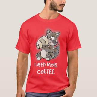 Camiseta Necesito Más Café En Mi Cafeína Mug Gracioso.