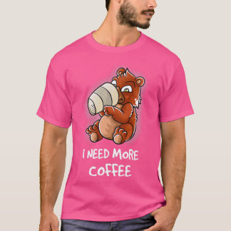 Camiseta Necesito Más Café En Mi Cristal Mug Caffeine Funny
