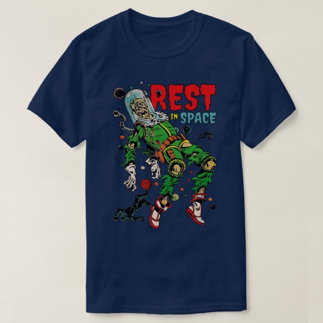 Camiseta Necesito más descanso en el espacio (Diseño del anverso)