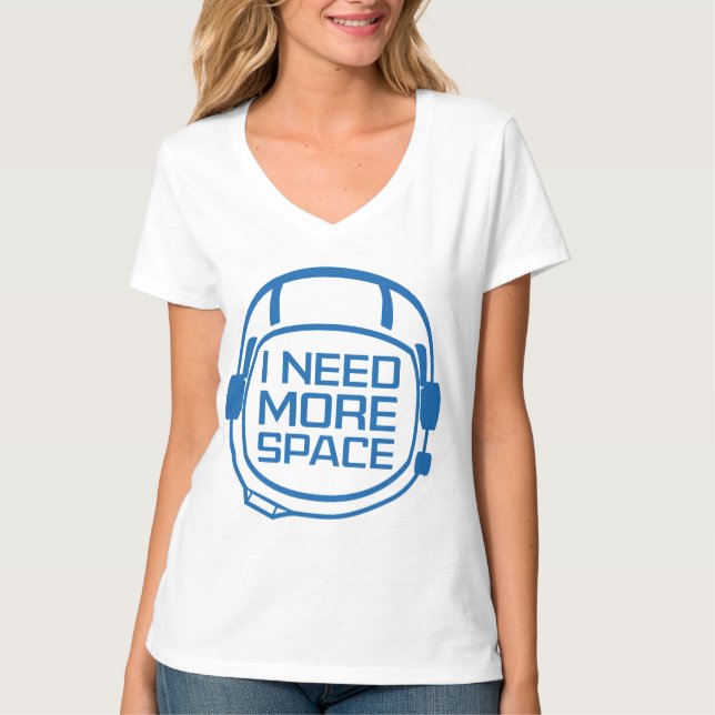 Camiseta Necesito más espacio (Anverso)