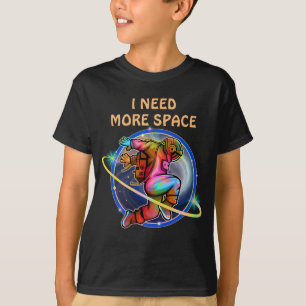 CAMISETA NECESITO MÁS ESPACIO ASTRONAUTA GALAXIA PERSONALIZ