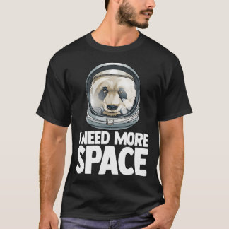Camiseta Necesito Más Espacio Astronauta Panda