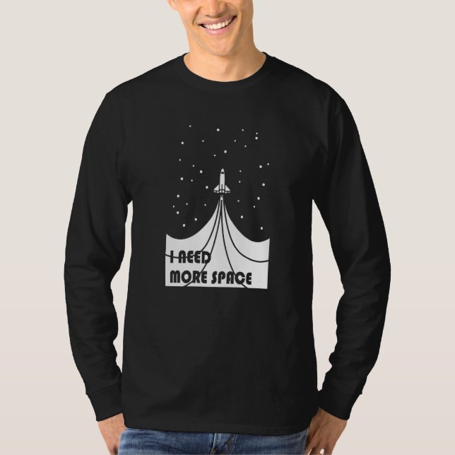 Camiseta Necesito más espacio Vintage Shuttle & Universe (Anverso)