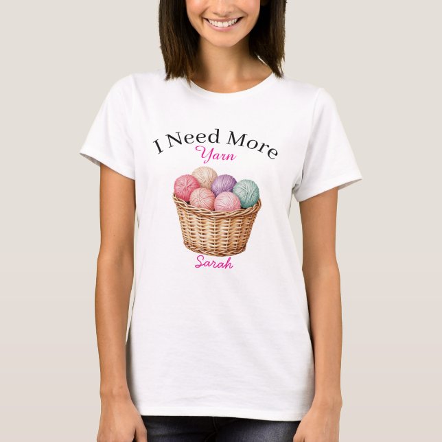 Camiseta Necesito Más Hilo  (Anverso)