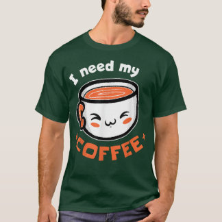 Camiseta Necesito Mi Café