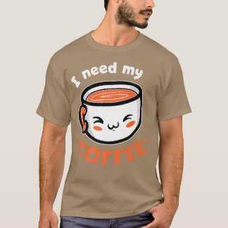 Camiseta ¡Necesito Mi Café! Coffee Premium T-Shirt