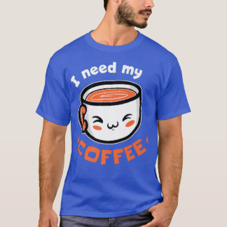 Camiseta Necesito Mi Café Premium