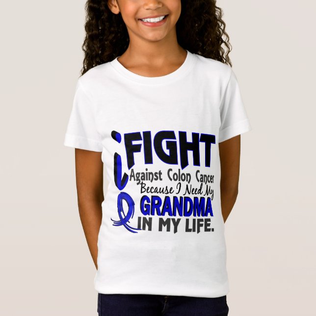 Camiseta Necesito mi cáncer de colon de la abuela (Anverso)