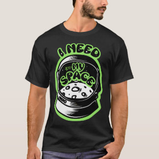 Camiseta Necesito mi casco astronauta espacial