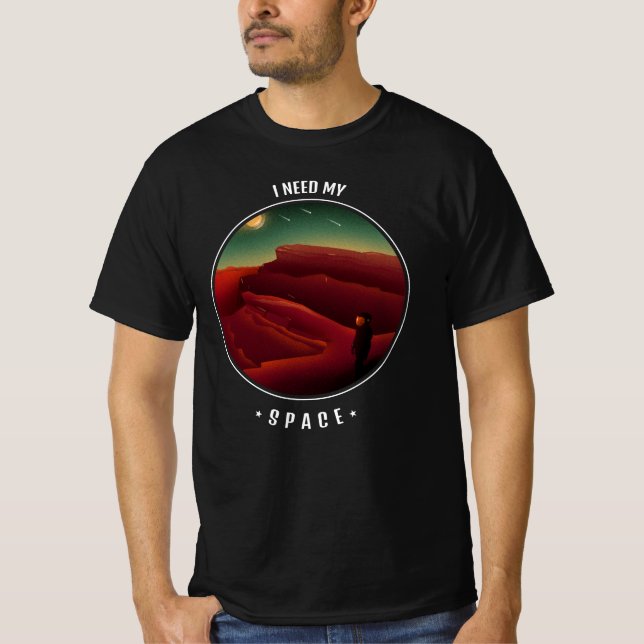 Camiseta necesito mi espacio (Anverso)
