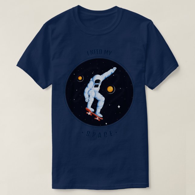 CAMISETA NECESITO MI ESPACIO (Diseño del anverso)