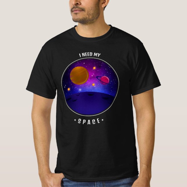 Camiseta necesito mi espacio (Anverso)