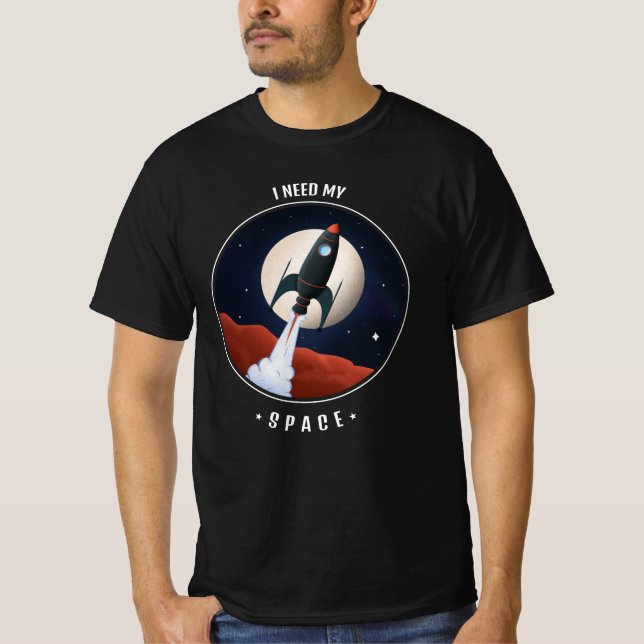 Camiseta necesito mi espacio (Anverso)