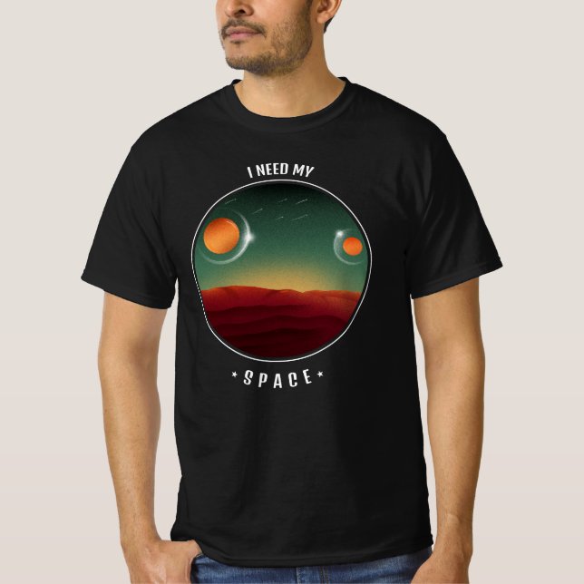 Camiseta necesito mi espacio (Anverso)