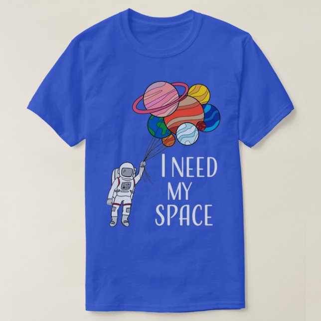 Camiseta Necesito mi espacio (Diseño del anverso)