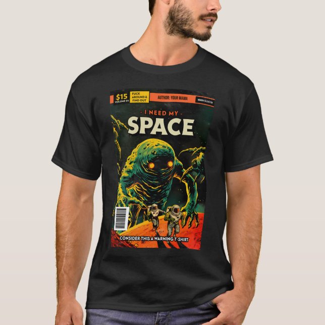 Camiseta Necesito mi espacio (Anverso)