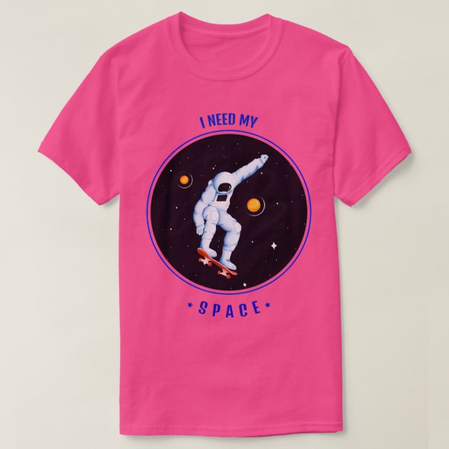 Camiseta Necesito mi espacio 1 (Diseño del anverso)
