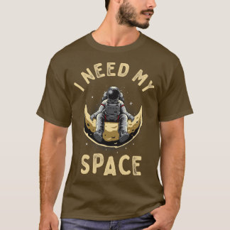 Camiseta Necesito mi espacio gracioso astronauta antisocial