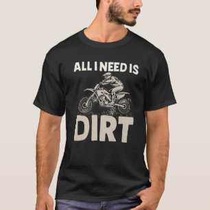 Camiseta Necesito Motocross Dirt Dirt Bike Boys Mens