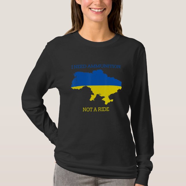 Camiseta Necesito Municiones, No Un Viaje 3 (Anverso)