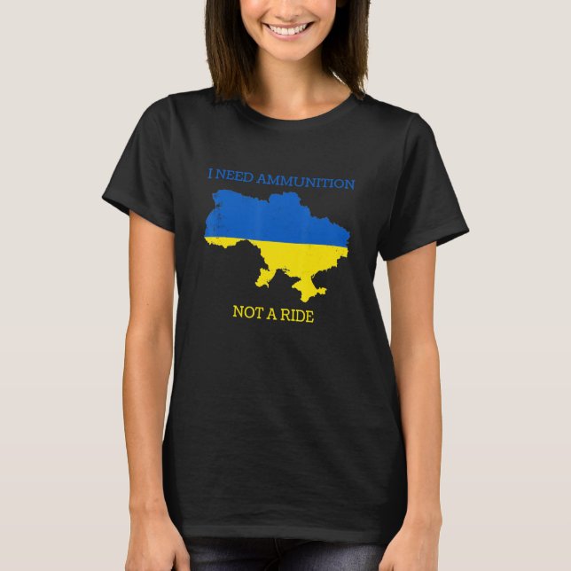 Camiseta Necesito Municiones, No Un Viaje 3 (Anverso)