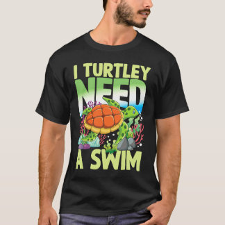 Camiseta NECESITO Nadar PARA Tortugas