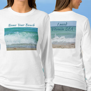 Camiseta Necesito ondas que rompan el mar de vitaminas