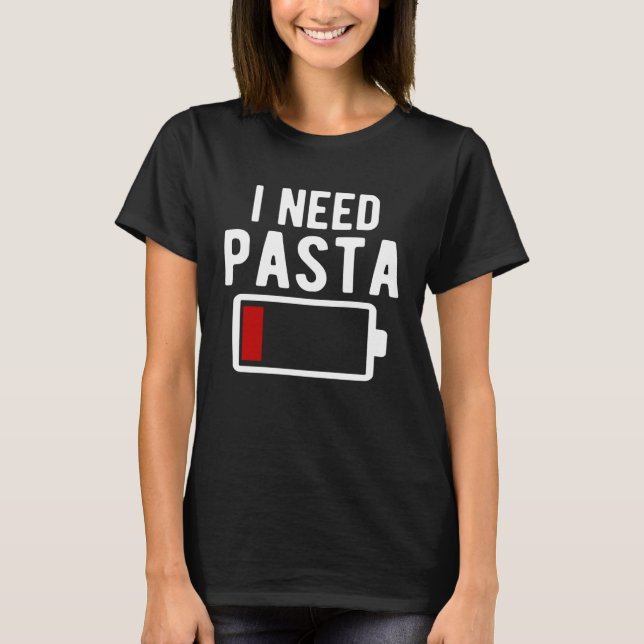 Camiseta Necesito Pasta (Anverso)