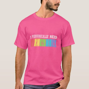 Camiseta Necesito Periódicamente Cafeína Coffee Drinke