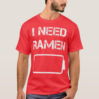 Camiseta Necesito ramen Japón Anime Difícil rame de amor
