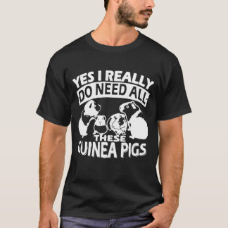 Camiseta Necesito realmente todos estos conejillos de