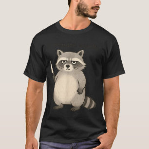 Camiseta Necesito Snacks Divertido Mpy Mapache Basura Meme