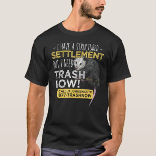 Camiseta Necesito Trash Now Opossum Animal Scream Possum Hu