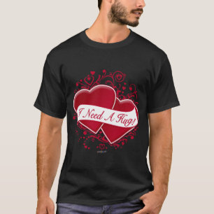 Camiseta ¡Necesito Un Abrazo! Corazones rojos