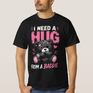 Camiseta Necesito un Abrazo de un Baddie Oso Pastel Goth Ad