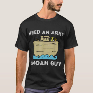 Camiseta Necesito un Arca I Noah Guy Funny Bíblica Cristian
