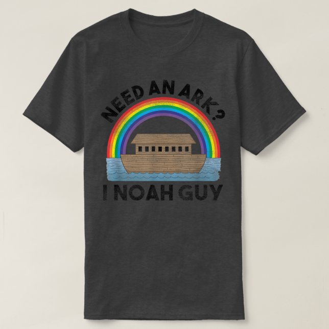 Camiseta Necesito Un Arca I Noah Guy Funny Religioso Cristi (Diseño del anverso)