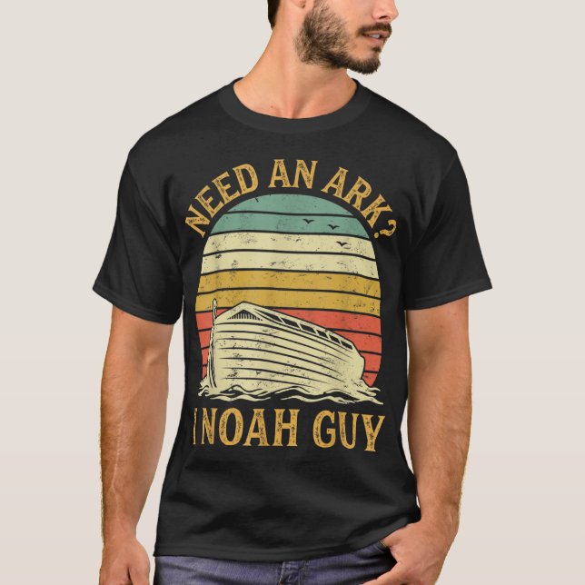 Camiseta Necesito Un Arca I Noah Guy Humor Gracioso Christi (Anverso)