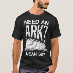Camiseta Necesito un Arca, Noah Guy Funny Hombres Cristiano