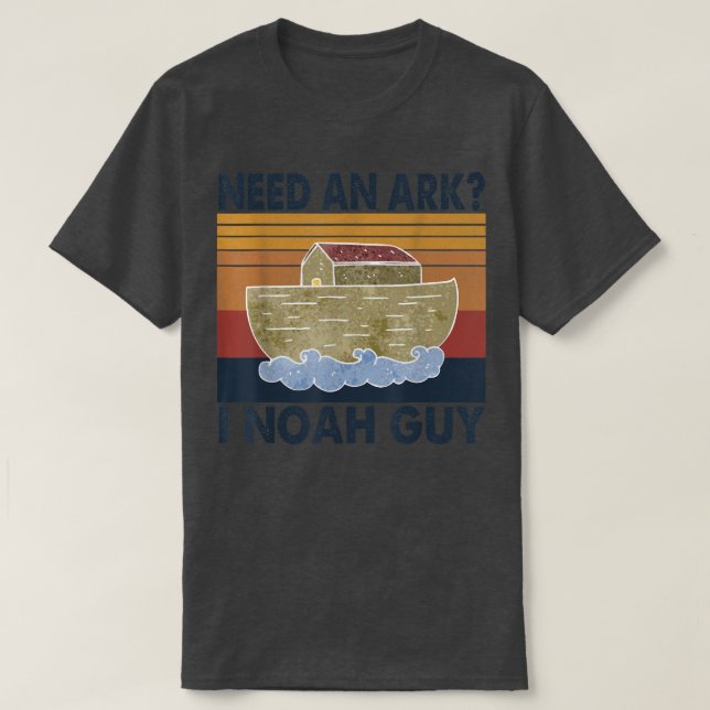 Camiseta Necesito Un Arca Que Noah Guy Tshirt Humor Funny C (Diseño del anverso)