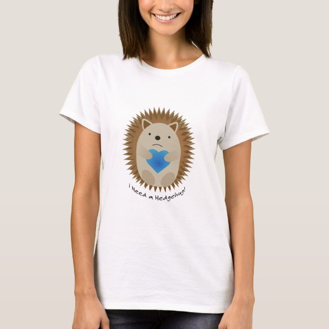 Camiseta Necesito un Hedgehog (Anverso)