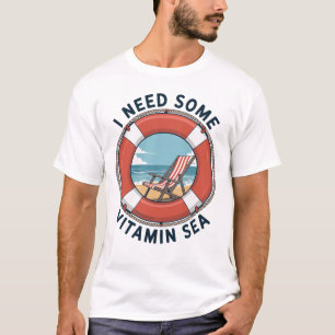 Camiseta Necesito un poco de vitamina de mar