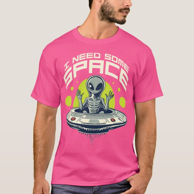 Camiseta Necesito un poco más de espacio (Anverso)