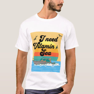 Camiseta Necesito un verano en el mar de vitaminas
