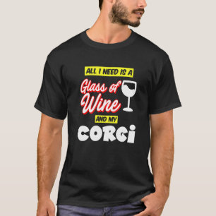Camiseta Necesito Un Vidrio Mi Corgi
