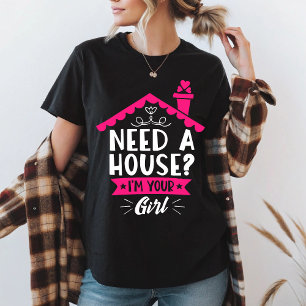 Camiseta Necesito una casa, soy tu Chica agente inmobiliari