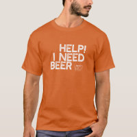 Necesito Una Cerveza (Impresión Blanca Sm) Gracios