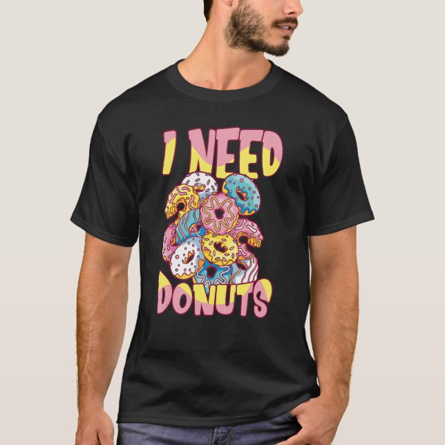 Camiseta Necesito una cita de donuts (Anverso)